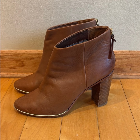 Ted Baker Lorca Tan Leather Ankle Boots size 40 - Picture 1 of 11